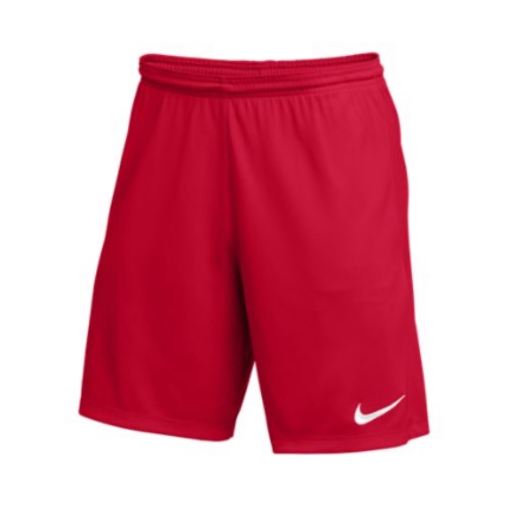 Nike Red Dry Park III Knit Soccer Shorts Size Small